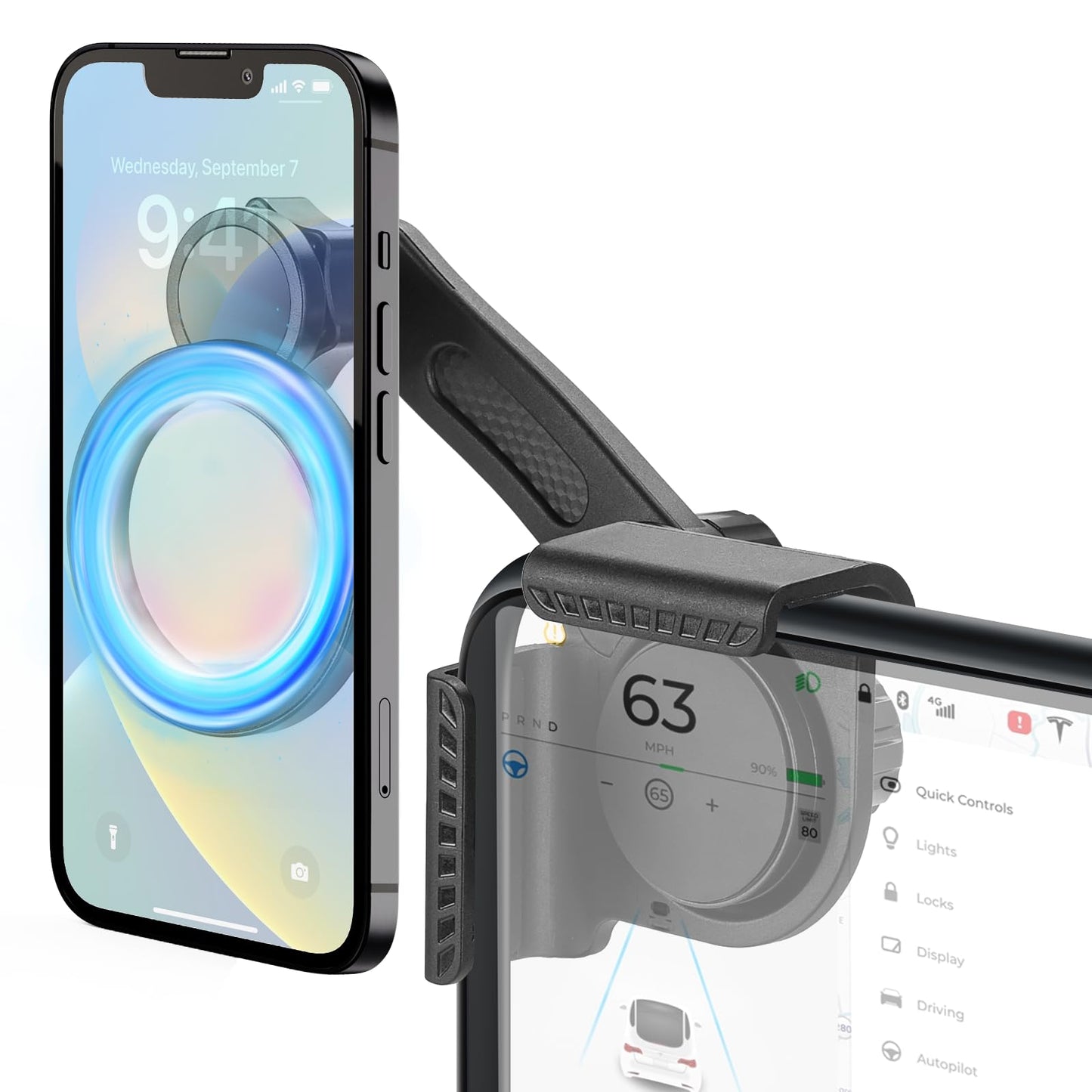 MagSafe Tesla Phone Holder 2024: Securely Mounts in Model 3, Model Y, Cybertruck